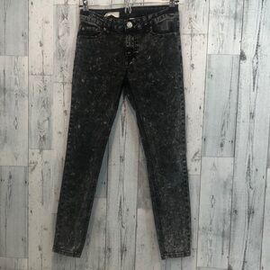 Ashley Mason Black Acid Wash Skinny Jeans 1